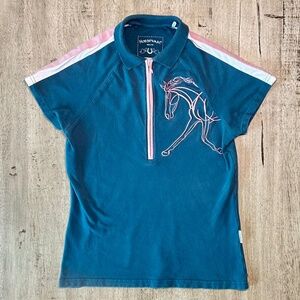 Horsewares Ireland Short Sleeve Polo Style Equestrian Riding Shirt